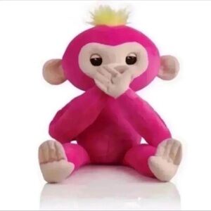 Fingerlings HUGS - Bella (Pink) - Advanced Interactive Plush Baby Monkey